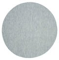 SAFAVIEH Courtyard Collection 53 Round Aqua/Grey CY8521 Indoor/ Outdoor Patio Backyard Mudroom Area Rug