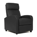 Fdw Recliner Chair Home Theater Seating Reclining Sofa Push Back Recliner With Lumbar Support And Leather Padded Seat Backrest For Living Room (Black)