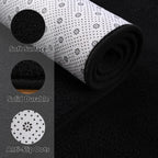 Larhom Large Modern Area Rugs For Bedroom Living Room, 6X9 Feet Black Rug, Thickened Memory-Foam Indoor Carpets, Minimalist Rug