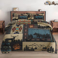 Wecozy 3 Pcs King Size Comforter Set With 2 Pillowcases, Deer Bear Animal Bedding Set For Kids And Adults, Black White Abstract