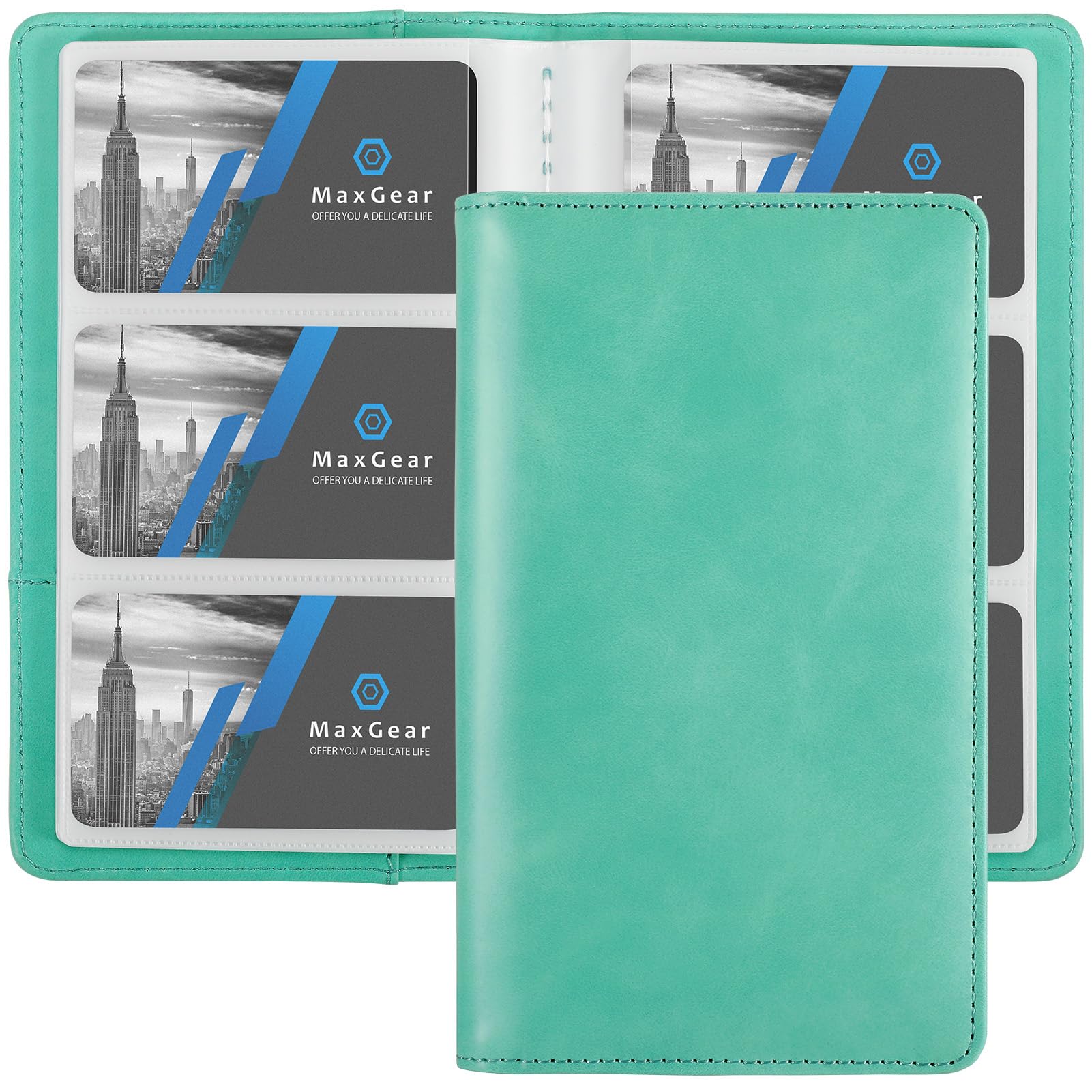 Maxgear Business Card Organizer, Portable Business Card Holder Book For Men & Women, 240 Business Cards Credit Card Binder Profe