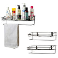 Kuber Industries Pack Of 3 Metal Bathroom Shelf For Wall  Washroom Organizer Shampoo Holder Stand & 14 Inch Kitchen Storage Rac