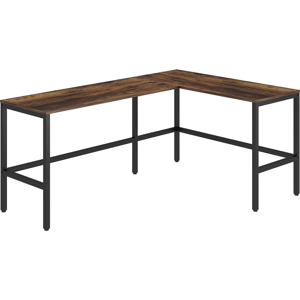 LYS SOHO L-Shape Metal Frame Desk - 67" x 47.3" x 29.5"