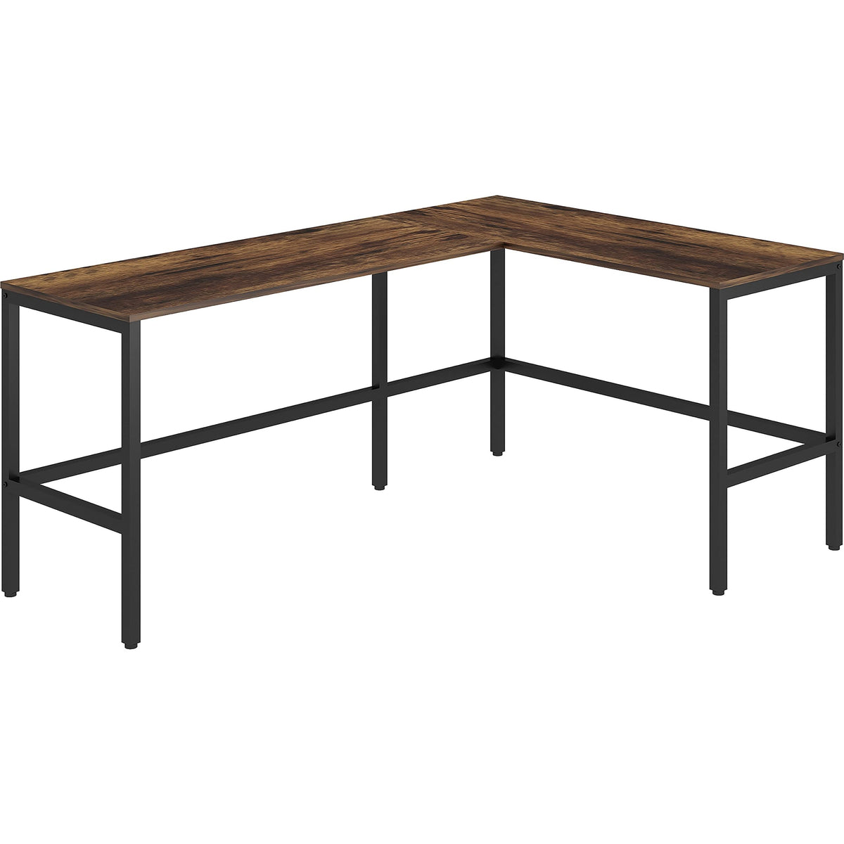 LYS SOHO L-Shape Metal Frame Desk - 67&quot; x 47.3&quot; x 29.5&quot;