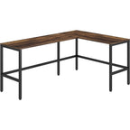 LYS SOHO L-Shape Metal Frame Desk - 67" x 47.3" x 29.5"