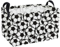 Essme Rectangular Soccer Baskets,Kids Storage Box, Easter Basket for Girls with Handles for Room Decor, Book Bins,Shelf Basket.(