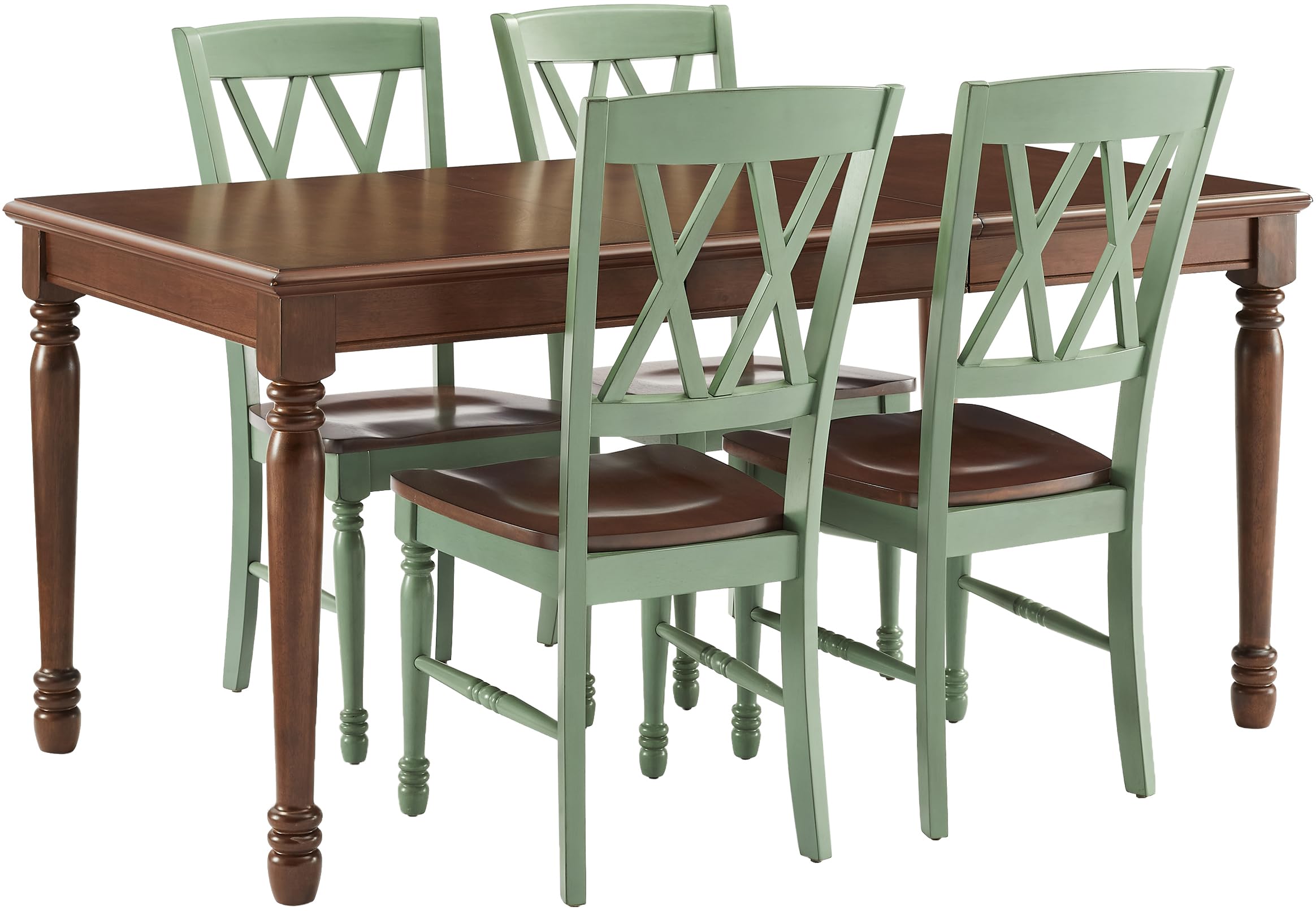 Crosley Furniture Shelby 5-Piece Traditional Dining Table Set - Thumbnail 2