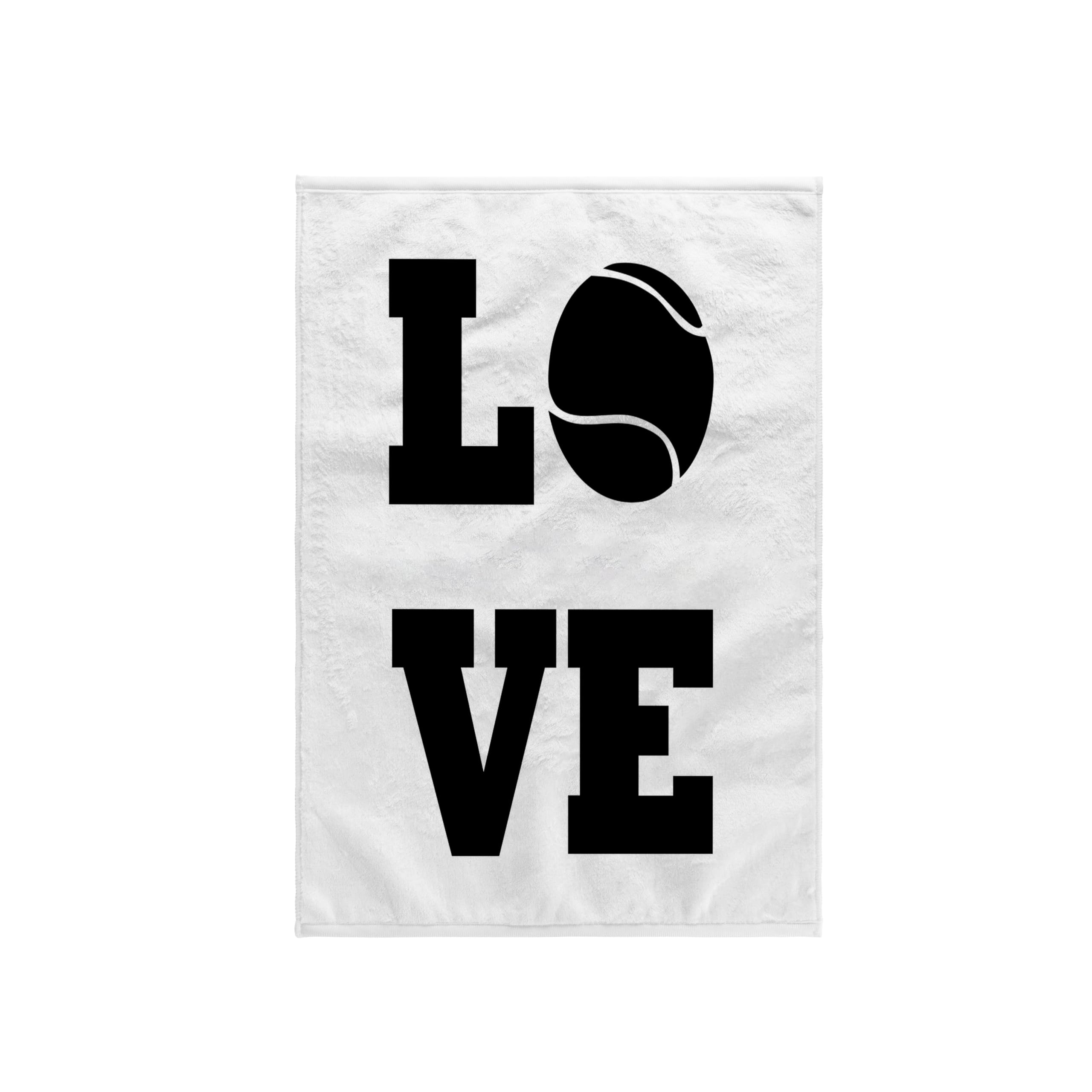 3D Rose TWL_243354_1 Love Tennis Towel, 15 x 22, Multicolor