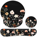 G Jgoo Mouse Pad With Wrist Rest And Keyboard Wrist Rest Set, Wrist Rest For Computer Keyboard Memory Foam Pain Relief With Non