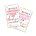 Valentine Sticker Set - Just A Little Valentine Treat To Say Thank You, Self-Adhesive Label For Valentine Gift Wrapping, 4 Diffe