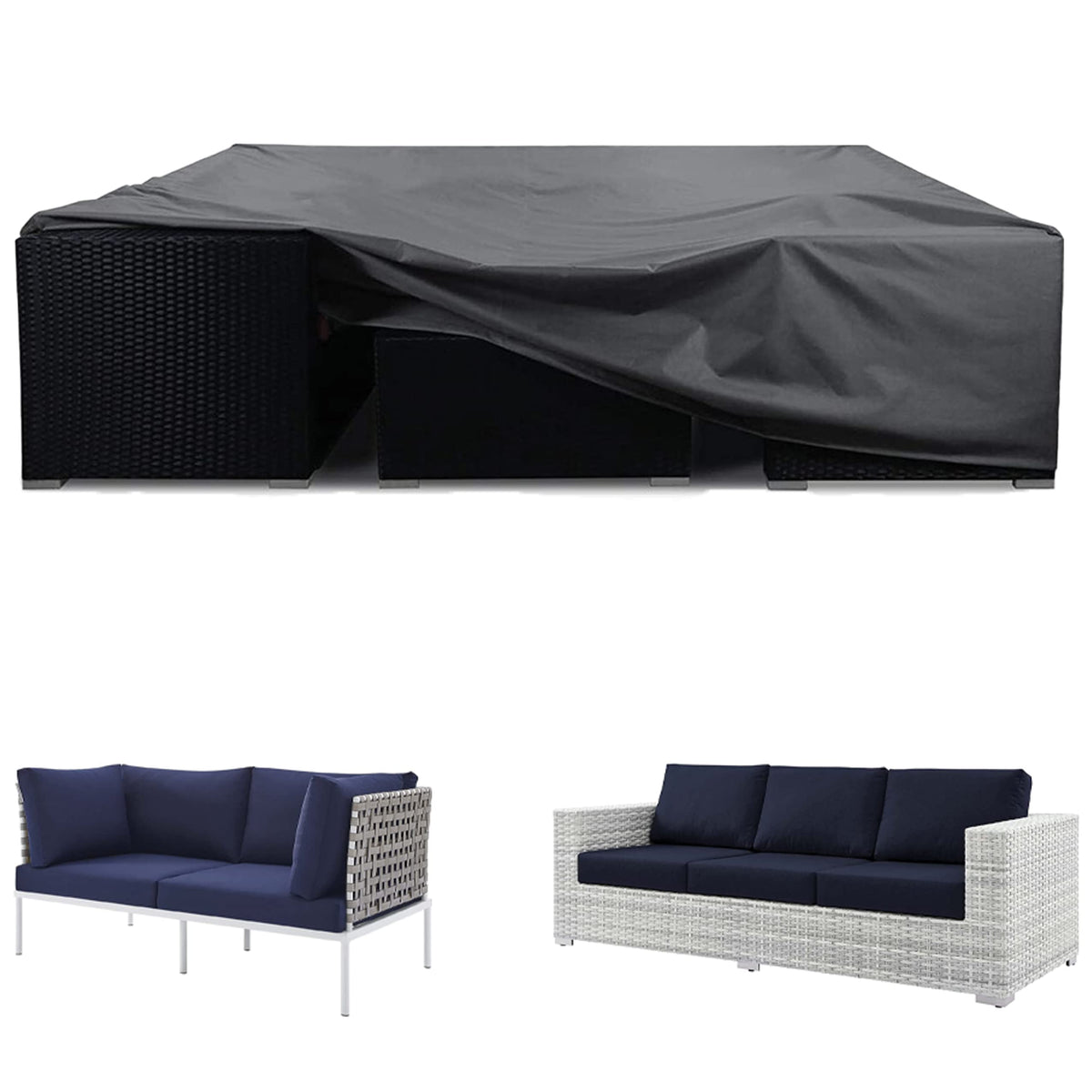 Xtremecoverpro Uv-Proof Waterproof Furniture Patio Cover 95L X 40W X 30H Breathable Dust Proof Sofa Table Chair Storage Bar High