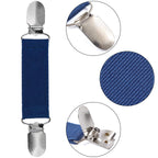 Ruisita 12 Pieces Fashion Fit Dress Clips Stainless Steel Elastic Clip Garments Glove Clips