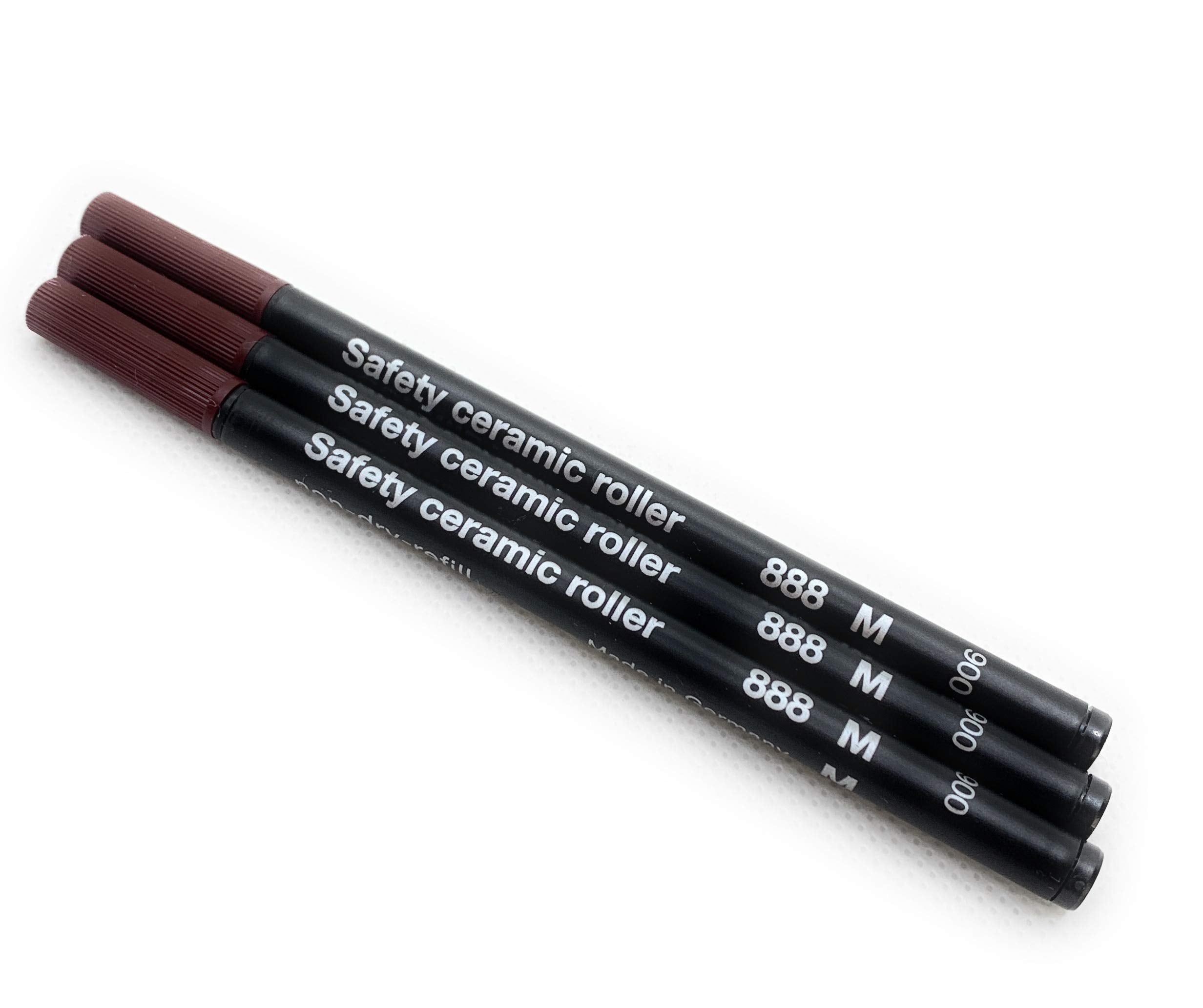 Schmidt 3 Pack 888 Black Medium Rollerball Refill