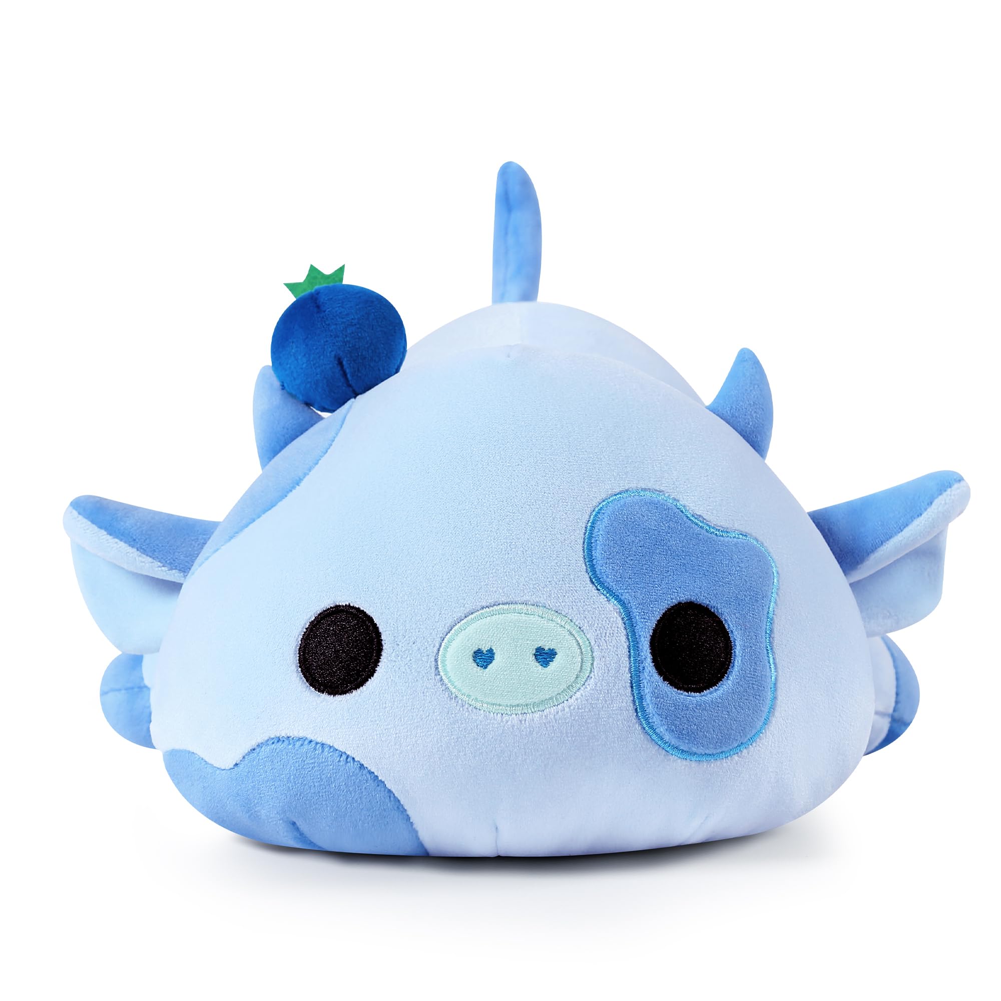 Onsoyours Cute Cow Plushie, Soft Stuffed Blueberry Cow Squishy Plush Animal Toy Pillow For Kids (Blueberry Cow, 9')