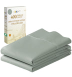 California Design Den 100% Cotton Pillowcases, Pillow Case Set Of 2, Fits Standard & Queen Pillows, Luxury 400 Thread Count Sateen Pillowcases, Match With Our 400 Thread Count Sheets (Sage Green)