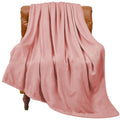 Bedelite Fleece Blanket Twin Size Pink Throw Blankets For Couch & Bed, Luxury Plush Cozy Fuzzy Blanket 60X80 Inches, Super Soft