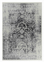 HomeRoots 506632 7 x 10 ft. Black Oriental Rectangle Area Rug