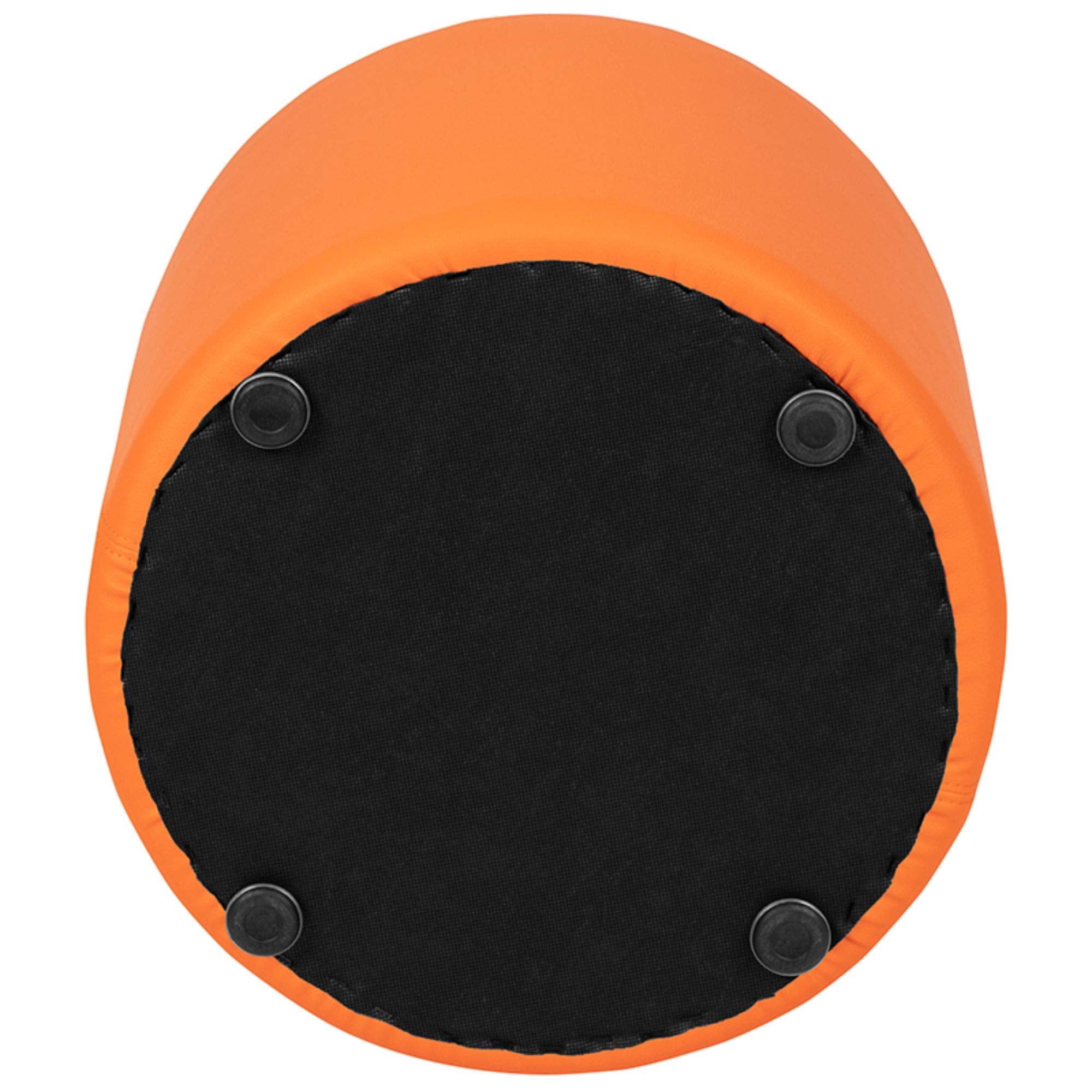 Flash Furniture Nicholas Soft Seating Flexible Circle For Classrooms And Common Spaces - 18" Seat Height (Orange)