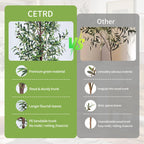 Cetrd Artificial Olive Tree, 6Ft Tall Faux Olive Trees 72In Outdoor Fake Potted Silk Plant With Trunk And Realistic 648 Leaves A