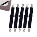 10 Pcs Adjustable Bed Sheet Straps,Bed Sheet Clips, Elastic Bed Fitted Sheet Holder,Fitted Sheet Straps Clips,Sheet Fastener Sus