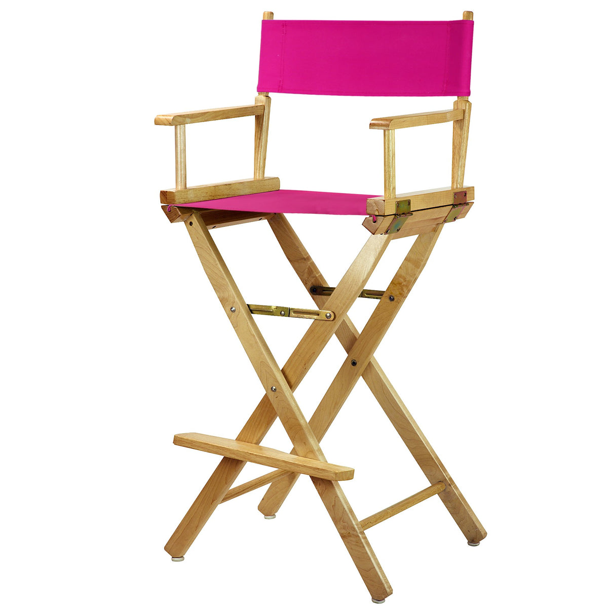 Casual Home 230-00/021-30 Director Chair 30&quot; - Bar Height Natural Frame/Magenta Canvas