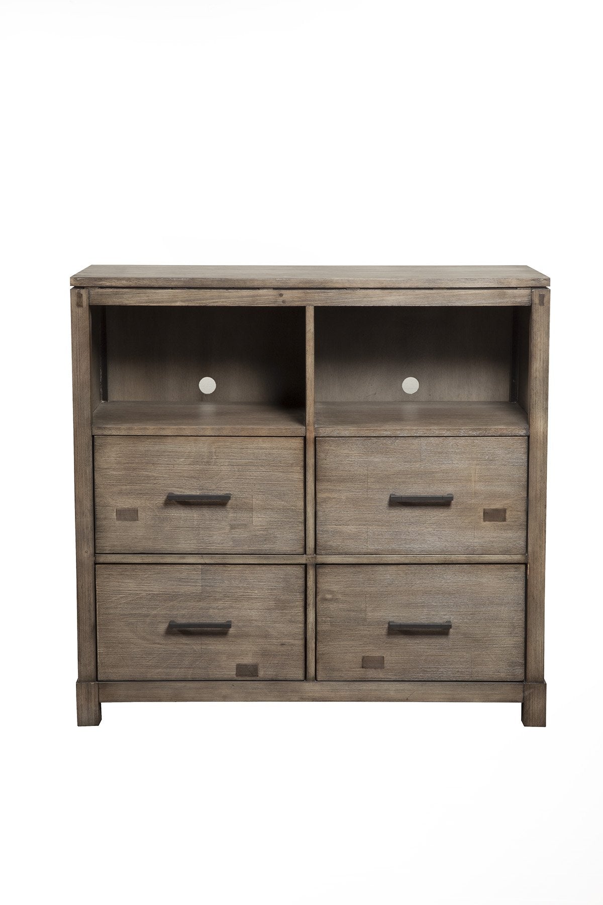 Alpine Furniture Sydney Tv Media Chest, Weathered Grey