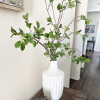 3Pcs Artificial Branches Plants Greenery Stems Faux Branches For Vase Plant Artificial Eucalytus Branches Fake Ficus Twig (45''/