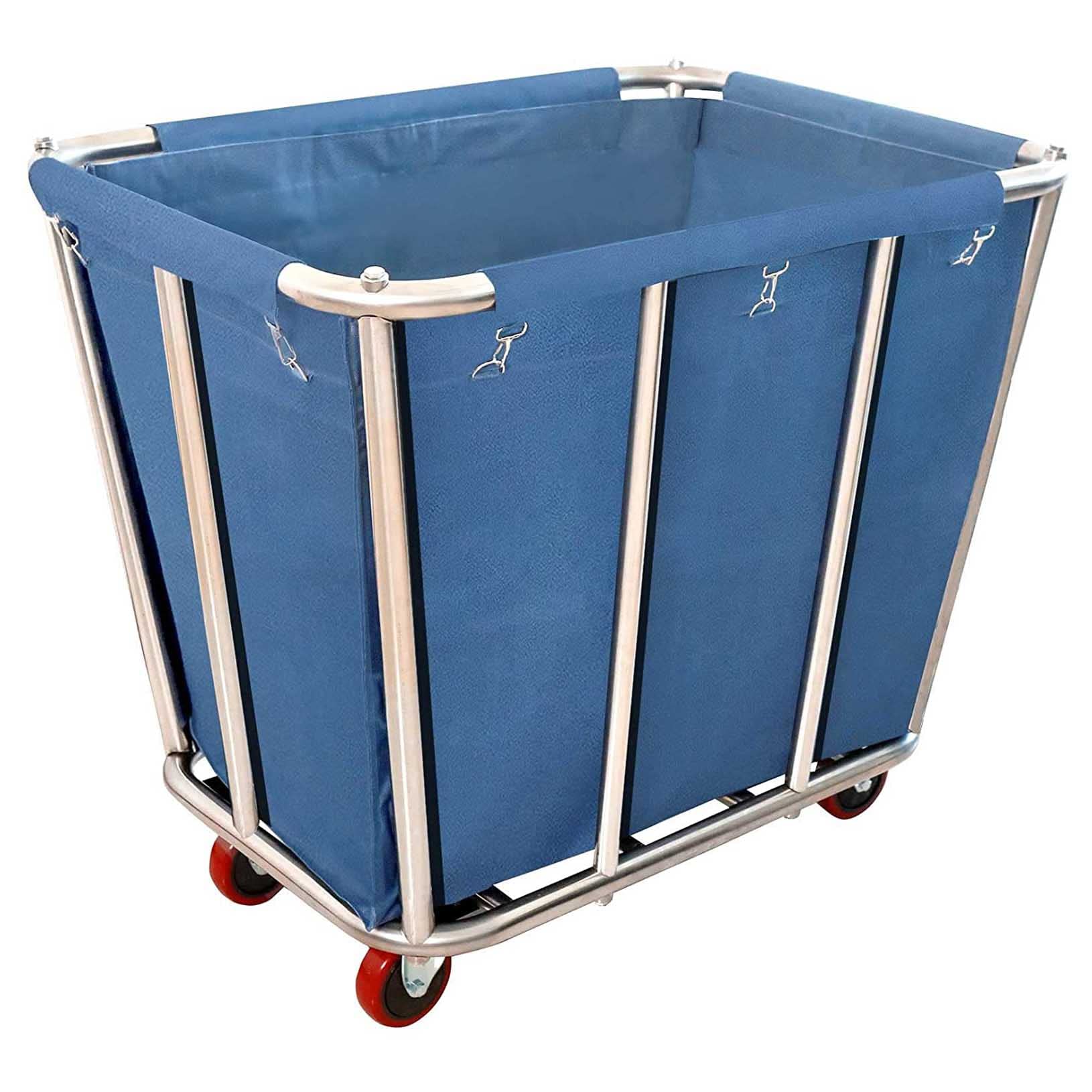 Laundry Cart Commercial,10 Bushel (350L) Large Industrial Rolling Laundry Hamper with 4 Inch Wheels,Home Heavy Duty Laundry Bask