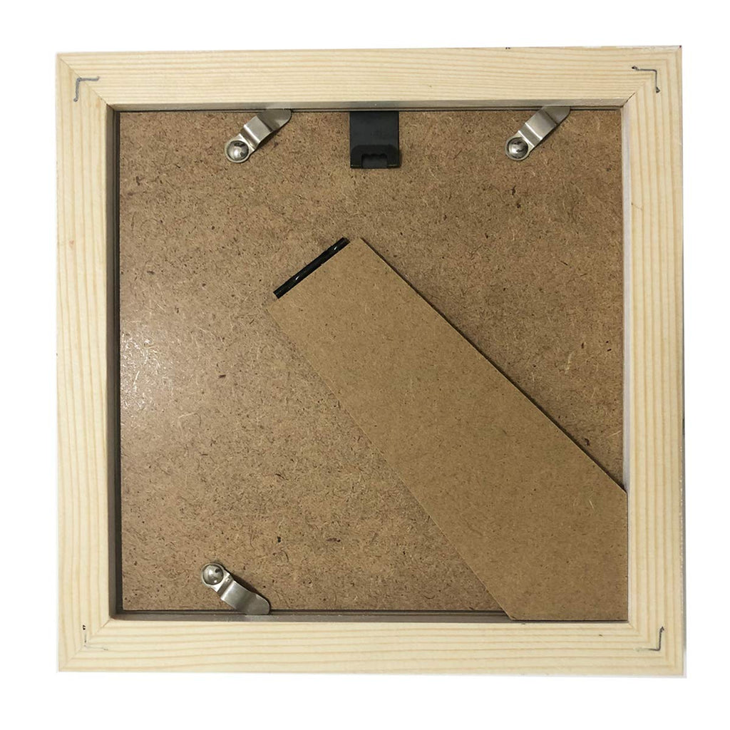 7X7 Picture Frames With 4X4 Opening Mat. 7X7 Photo Frame White Square. Solid Wood.Plastic Panel.The Protective Film Must Be Remo