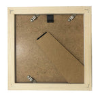 7X7 Picture Frames With 4X4 Opening Mat. 7X7 Photo Frame White Square. Solid Wood.Plastic Panel.The Protective Film Must Be Remo