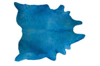 HomeRoots Cowhide, Microsuede 72' x 84' Sky Blue, Cowhide - Rug