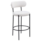Coaster Home Furnishings Viola Boucle Upholstered Bar Chair Cream (Set of 2)