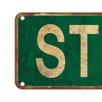 Saraheve Street Sign Vintage Rustic Retro 4X16 Inch Tin Sign