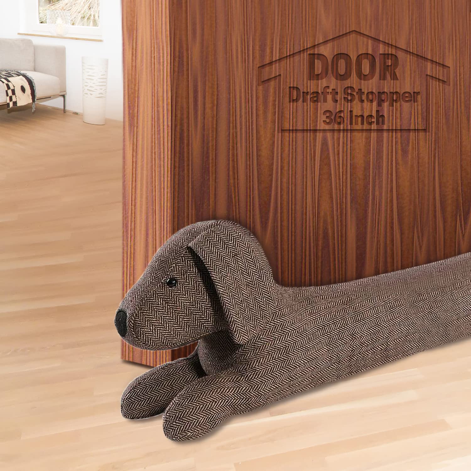 36 Inch Under Door Stopper Heavy Duty, Door Noise Blocker Soundproof Energy Saver from Under Door by SWISSELITE