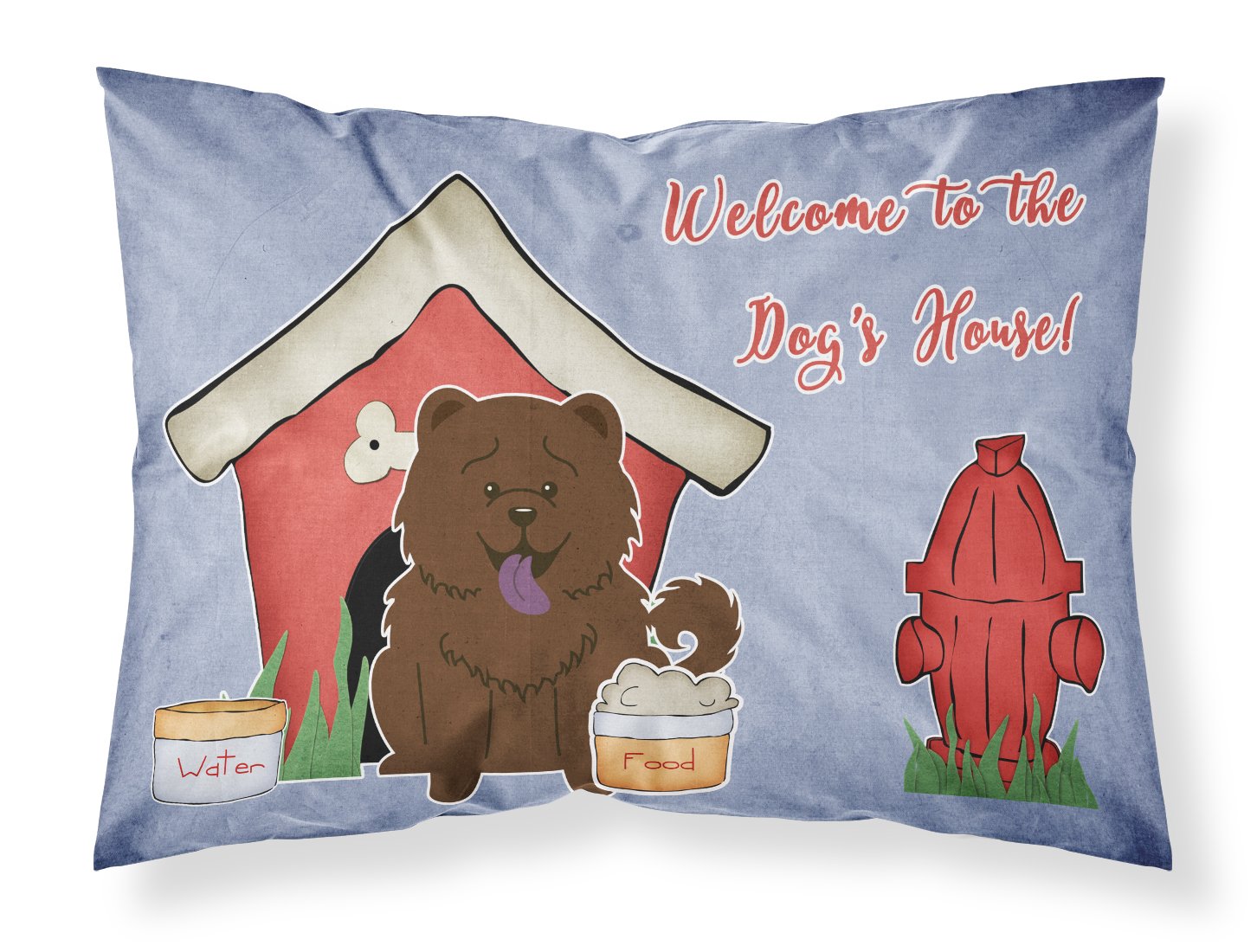 Caroline'S Treasures Bb2895Pillowcase Dog House Collection Chow Chow Chocolate Fabric Standard Pillowcase Lightweight Super Soft