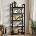 YITAHOME 5 Tiers Bookshelf, Artsy Modern Bookcase, Book Rack, Storage Rack Shelves Books Holder Organizer for Books/Movies in Li