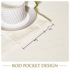 Stangh Thick Velvet Curtains 2 Panels Set - Light Blocking Curtains Panels Living Room Rod Pocket Drapes Extra Long High Ceiling