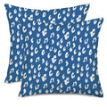 Fukeen Blue Cream Dots Pillow Covers 22X22 Inch Set Of 2 Boho Design Polka Dot Throw Pillows Modern Trendy Print Outdoor Decorat