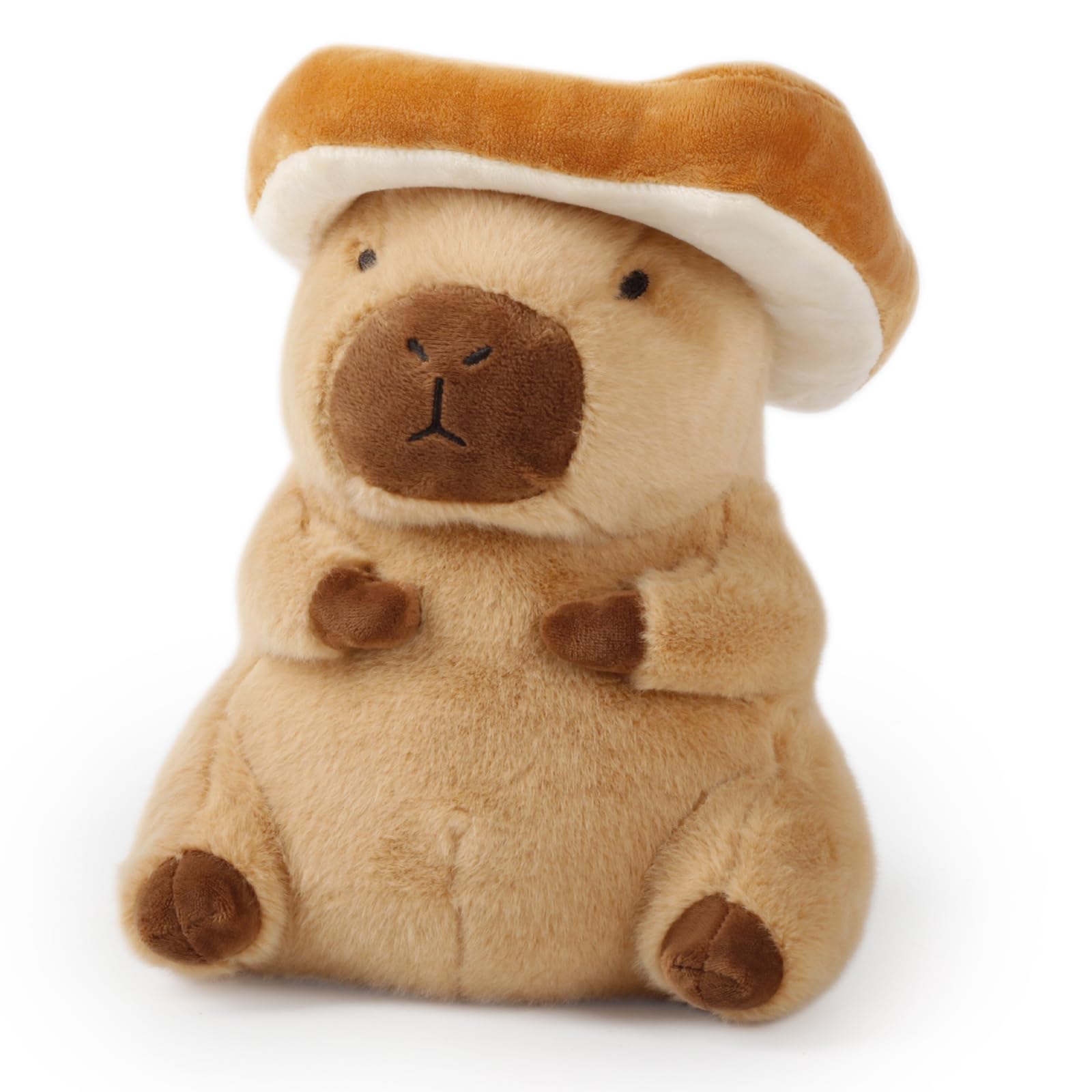 Evolveover Toast Capybara Plush Pillow Capybara Stuffed Animal Toy With Bread Choker Cute Capybara Peluche For Girls Boys Kids