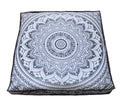 Indian Craft Castle Large Hippie Mandala Round Floor Pillow Cover Ottoman Pouf Cover Daybed Cotton Cushion Cover With Heavy Duty