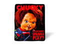 Silver Buffalo Chucky Hi I'M Chucky Wanna Play 50' X 60' Fleece Throw, Soft And Cozy Blanket, 180 Gsm
