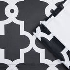 Exclusive Home Curtains Ironwork Sateen Woven Room Darkening Blackout Grommet Top Curtain Panel Pair, 52''X96'', Black