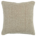 Rizzy Home Donny Osmond 20" X 20" Poly Filled Pillow With Linen Cover In Brown
