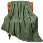 Bedelite Fleece Blanket Olive Green Throw Blankets For Couch & Bed, 300Gsm Luxury Plush Cozy Fuzzy Blanket 50' X 60', Super So