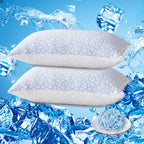 Flanhorest Pillows King Size Set Of 2- King Size Bed Pillows For Sleeping - Adjustable Shredded Memory Foam King Pillows For Bac