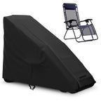 Akefit Zero Gravity Chair Cover Outdoor Folding Lawn Lounge Chair Covers Waterproof All Weather Dustproof Oxford Anti With Storage Bag Black