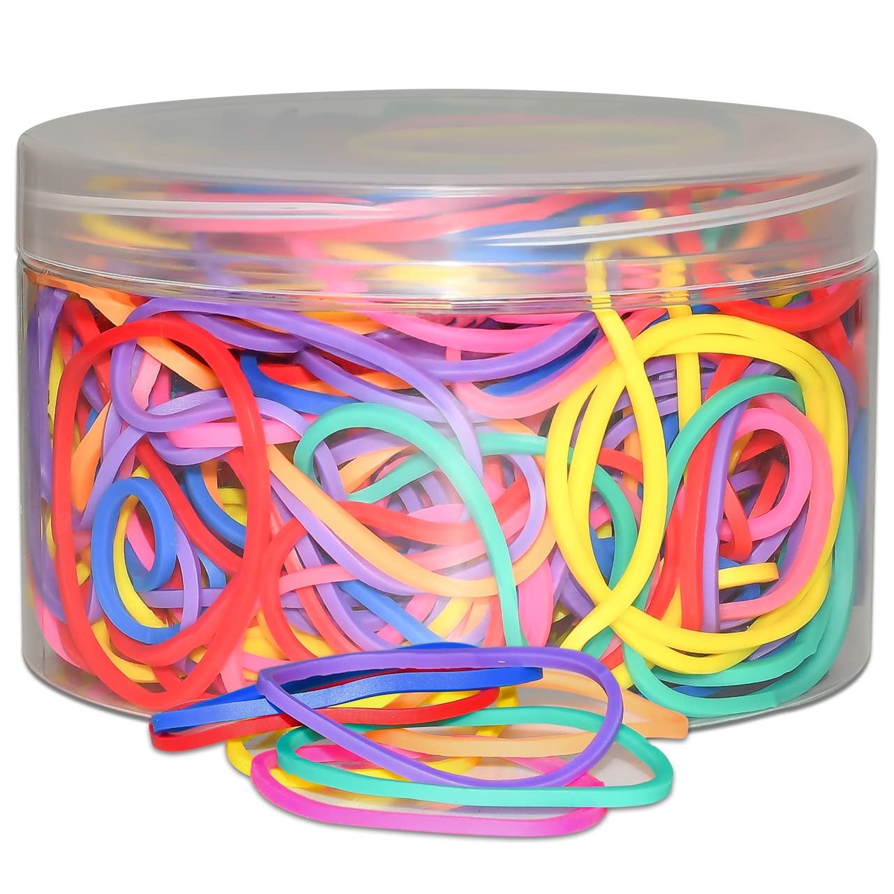 Jikiou Colorful Rubber Bands, 280Pcs Rubber Bands, Rubber Bands Office Supplies, Rubber Bands For Office, Colored Rubber Bands,