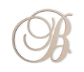 Wooden Letters by Jess and Jessica Cursive Wood Letter for Wall Decor Various Sizes Premium Quality & Durable Smooth Laser Cut U