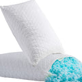 Keyoohome Shredded Memory Foam Pillows For Sleeping,Bed Pillows King Size Set Of 2 Pack Cooling Adjustable,Good For Side And Bac
