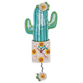 Allen Designs P1856 Whimsical Cactus Pendulum Wall Clock Desert Bloom